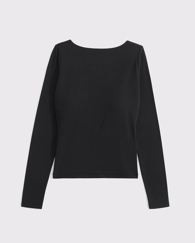 Bra-Free Cowl-Back Hardware Top