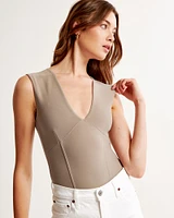 Crepe Plunge Bodysuit