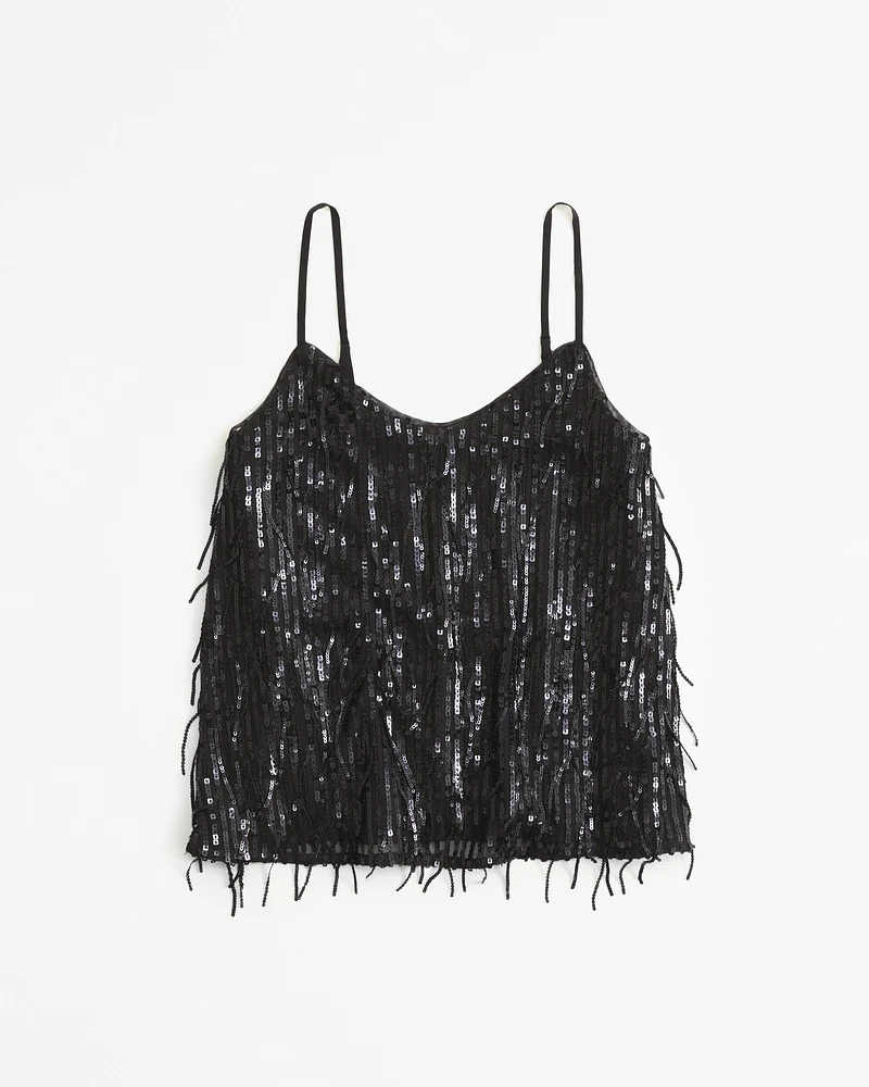 Sequin Fringe Cami