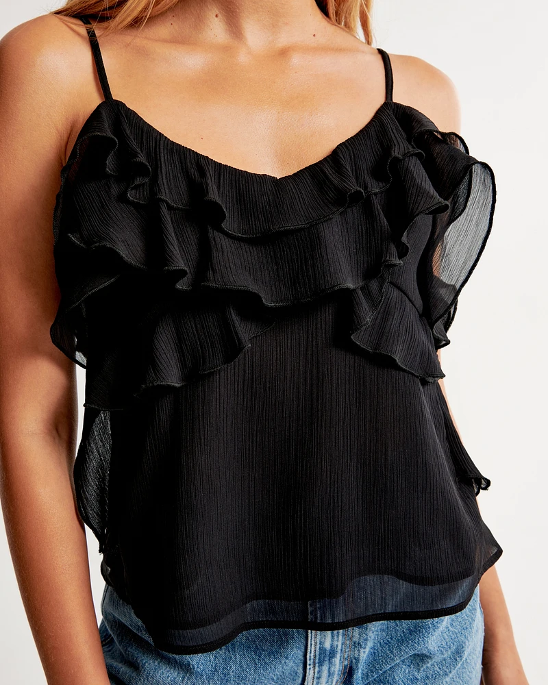 Sheer Ruffle Cami