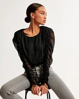 Cinched Dolman Bubble Top