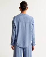 Oversized Crinkle Textured Shirt