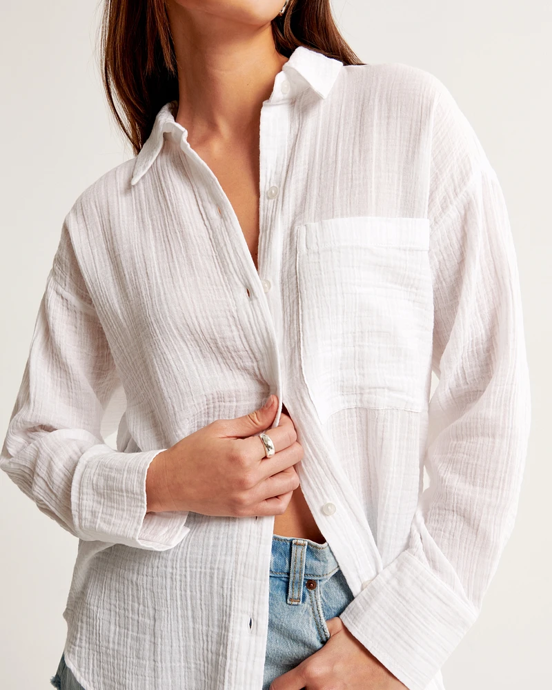 Oversized Gauzy Shirt