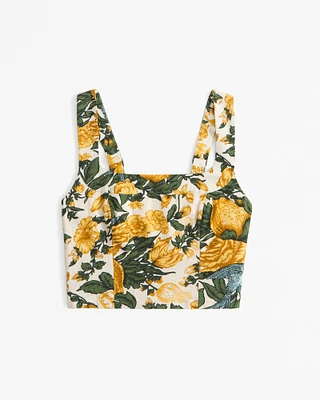 Linen-Blend Set Top