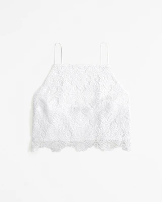 Lace High-Neck Set Top