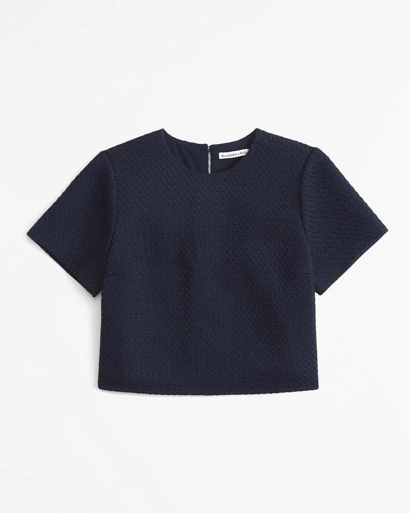 Tweed Woven Tee