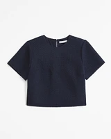 Tweed Woven Tee