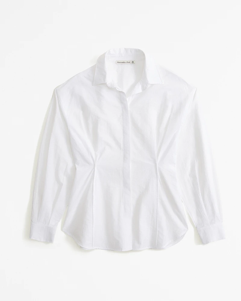 Pintuck Poplin Shirt