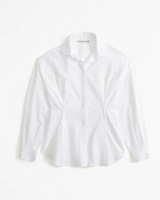 Pintuck Poplin Shirt