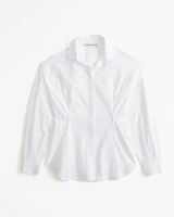 Pintuck Poplin Shirt