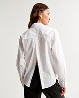 Oversized Flyaway Poplin Shirt