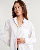 Oversized Flyaway Poplin Shirt