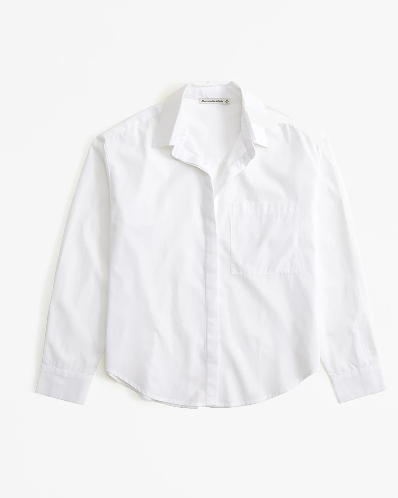 Oversized Flyaway Poplin Shirt