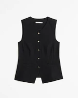 Tailored High-Neck Vest Top