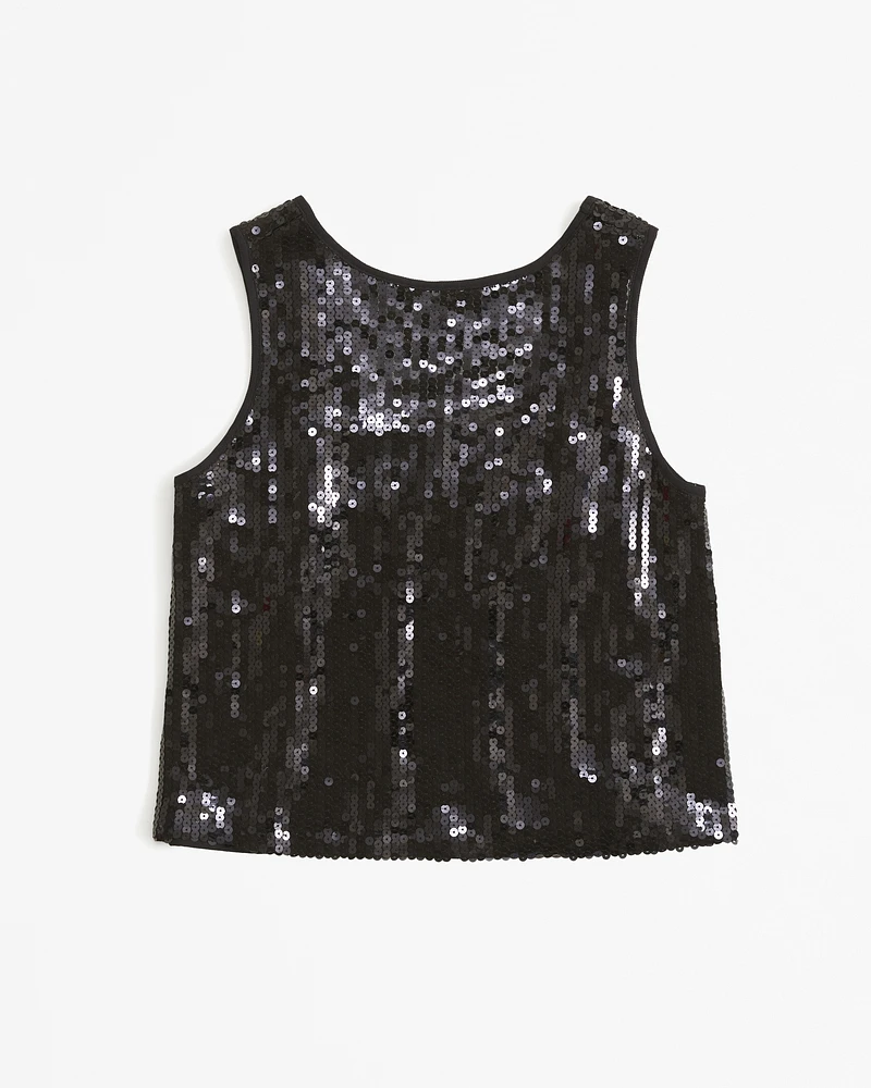 Sequin Shell Top