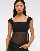 Sheer Babydoll Top