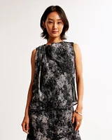 Draped Shell Top