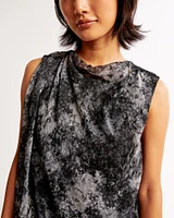 Draped Shell Top