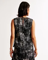 Draped Shell Top