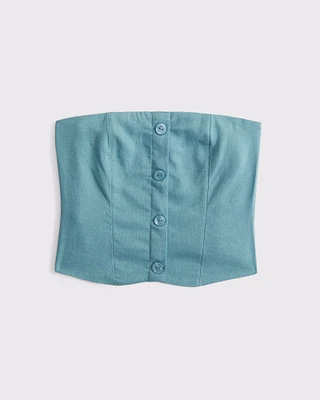 Strapless Cropped Vest Top