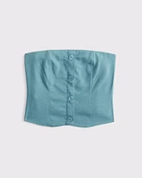 Strapless Cropped Vest Top