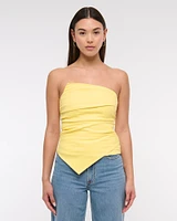 Strapless Ruched Top