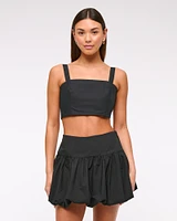 Ultra Cropped Bow-Back Cami Top