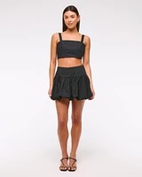 Ultra Cropped Bow-Back Cami Top
