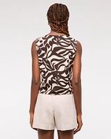 Knotted Scarf Top