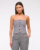 Strapless Cropped Vest Top