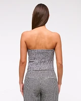 Strapless Cropped Vest Top