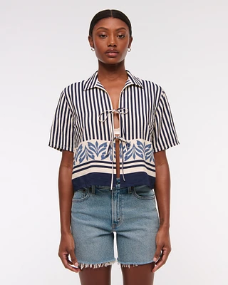 Tie-Front Top