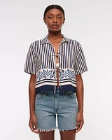 Tie-Front Top