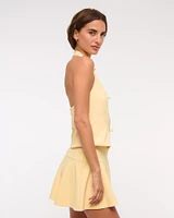 Bow Tie-Front Halter Top