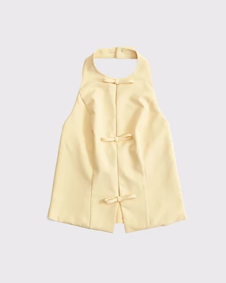 Bow Tie-Front Halter Top
