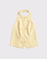 Bow Tie-Front Halter Top