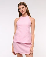 Premium Linen Halter Top