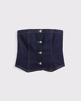 Strapless Denim Tube Top