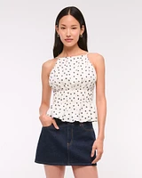 Smocked Halter Top