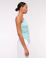 Asymmetrical Strapless Top