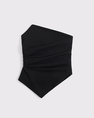 Asymmetrical Strapless Top