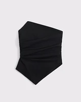 Asymmetrical Strapless Top