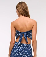 Bra-Free Strapless Scarf Tube Top