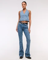 Denim Halter Vest