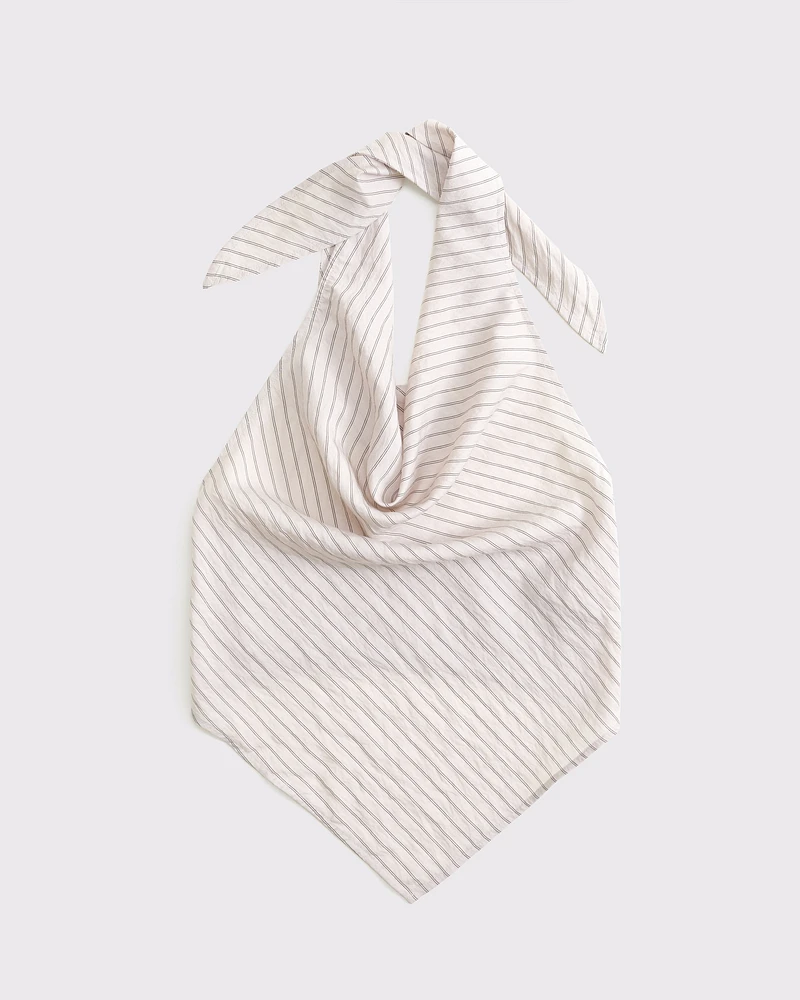 Cowl Neck Tie-Back Halter Top