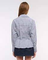 Nipped Poplin Shirt