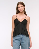 V-Neck Ruched Cami