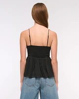 V-Neck Ruched Cami