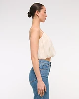 Sheer Bubble Hem Cami