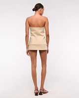 Strapless Button-Through Vest
